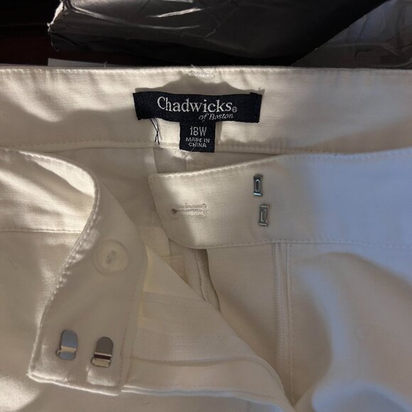 Chadwick's of Boston White Pants Size 18W NWOT - Picture 4 of 5